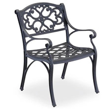 Pemberly Row Traditional Black Aluminum Chaise Lounge Black