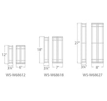 Modern Forms Skyscraper 27in LED Indoor or Outdoor Wall Light 2700K in Stainless Steel