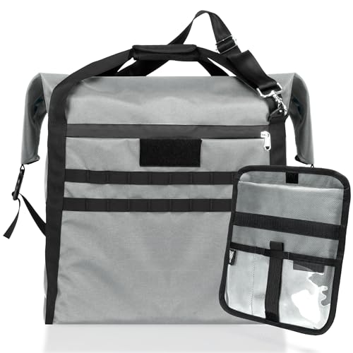 Xtreme Sight Line ~ AQUA G CUBƎ 50 Waterproof Faraday Bag + LITE Faraday Bag Combo for Small to Medium Generators and Electronics ~ Protects Against EMP/CME/EMF/RF ~ Silver Combo