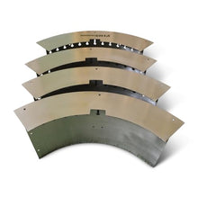 Firebuggz Heavy Duty Smokeless Stainless Steel Fire Pit Ring Insert for Outdoors - 29" Round Insert, 37" Outside Flange, 10" Height