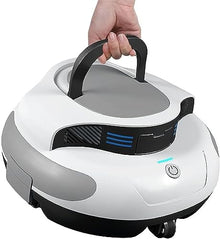 KANGJIEM Automatic Pool Cleaner, Powerful Robotic Pool Vacuum with 2 Motors, Wall Climbing,100 Mins Running Time for Above-Ground Pools Up to 1000 Sq.ft