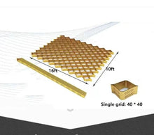 19.7ft×33ft Geo Cell Gravel Grid, Heavy-Duty HDPE Soil Stabilization Grid, Permeable Ground Grid for Slope Protection, Retaining Wall, Patio, Lawn and Outdoor Landscape Use(7ft)