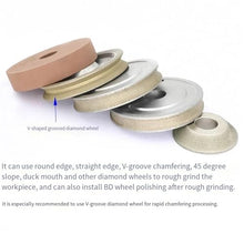 Pneumatic Edging Machine Glass Edger Straight Edge Corner Rounding Ceramic Stone Grinder