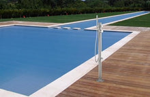 Wayime 43" Free-Standing Brushed Stainless Steel 304 Outdoor Shower Without Showerhead with DOE Certificate