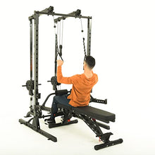 Fitness Reality Cable Cross Over and LAT Pulldown Combo Attachment for Power Cage Grey