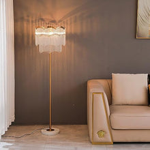 SONGCHAO Reading Light Creative Fashion Glass Decorative Lamp Hotel Suite Bedroom Bedside Lamp European Living Room Floor Lamp Floor Lamps for Living Room