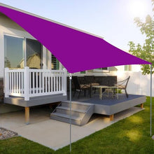 Purple,20' x 20',Shade Sail Square Waterproof & 95% UV Block Outdoor Rectangle Sun Shade Sail, for Patio Garden Backyard Sunscreen Awning Canopy with Hardware Kit, Custom Sizes