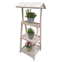 3 Tier Wooden Plant Shelf Outdoor Plant Rack Simple Retro Wood Plant Stand For Free Standing Storage Shelf Multifunctional Flower Display Desk Rack Multi-layer Storage Ladder Frame Patio Balcon