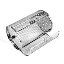 ZHCHAO Stainless Steel Grill Ca Greatest Grilling Basket EverBBQ Cylindrical Mesh Barrel Grill Oven Grill Outdoor