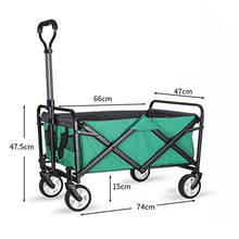 Portable Garden Carts Leisure Camping Wagon Beach Cart Folding Cart with Wheels Outdoor Shopping Carts Camping Fishing Trolley