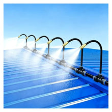 Outdoor Cooling Misting Kit, Roof Spray System with Brass Nozzles