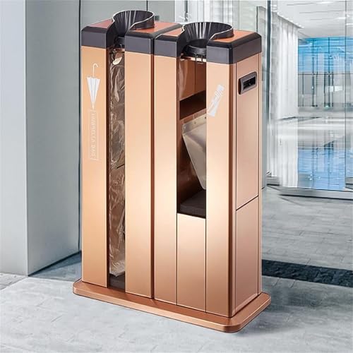 ZYUIOTHJK Wet Umbrella Bag Wrapper Stand, Umbrella Automatic Packing Machine/Umbrella Racks, Automatic Wet Umbrella Wrapper(Gold)