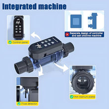 Gpxhbcb Salt Water Chlorination System for Swimming Pools APP Control Large Gram Salt Chlorine Generator, Salt Water Pool Chlorinator with Smart Digital Panel 30g/h