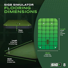 The Indoor Golf Shop SIG8 Simulator Flooring Golf Mat & Putting Green