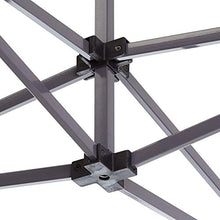 TOOLPORT 10x15 ft PES 750 Pop Up Canopy Tent, Steel, Black