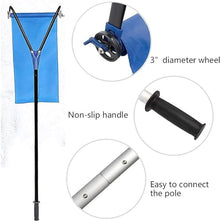 Snow Shovels Snow Roof Rake, 5-20Ft Extendable Snow Rake for Roof, 5-Section Aluminum Adjustable Pole with Anti-Skid Handle, Roof Snow Rake Removal Tool Fast Cleaning for Snow Leaves Debris