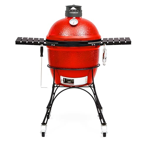 Kamado Joe Classic Joe Series II 18-Inch Ceramic Charcoal Grill and Smoker Red
