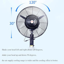 DMVWJR 26 In/30 In Misting Fan Cooling Mister Fan Floor Fan With 42L Capacity Tank Moving Outdoor Tower Fan Large Pedestal Fan For Patio Outside Restaurant Garage Gym Factory Workshop(26 in)