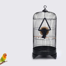 EliteBloom Professional Birdcage Pet Supplies Bird Carrier Gardening Decor Birdhouses European Style Birdcage Round Metal Bird Villa Outdoor Indoor Ornamental Bird Cage,