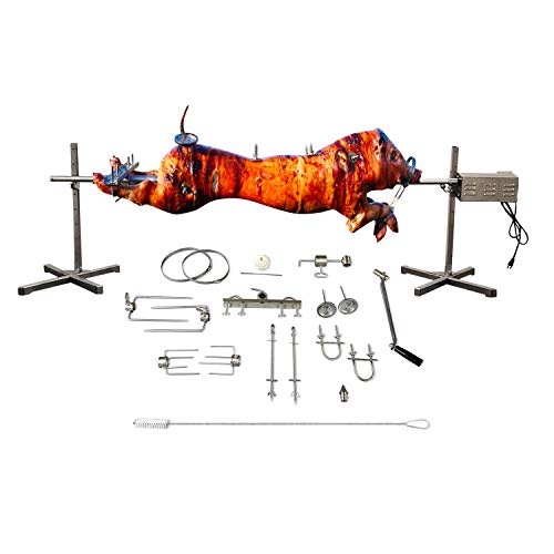 SPITJACK Whole Hog and Lamb Rotisserie Kit, 72 in Spit, 120W Motor