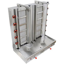 TECHTONGDA 2800Pa Commercial Gas Shawarma Grill Machine Automatic Rotating