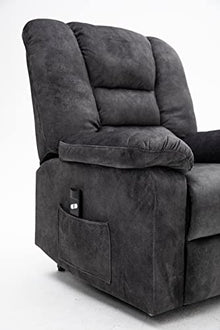FANYE Electric Power Lift Chair for Elderly with Massage and Heat Dark Gray