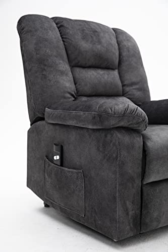 FANYE Electric Power Lift Chair for Elderly with Massage and Heat Dark Gray