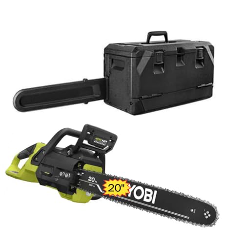 Ryobi_HP 40-Volt Brushless 20 in. Lithium-Ion Cordless Electric Battery Powered Chainsaw + BONUS HARD CASE (TOOL ONLY- Battery NOT included) RY405011