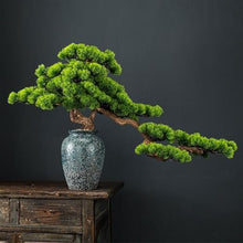 YXIANG56Q Fake Plants Simulation Pine Tree Bonsai Entryway Ornaments Fake Greenery Potted Plants Chinese Fake Flowers Decorations Bonsai Tree