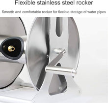 Stainless Steel Hose Reel,Stainless Steel Water Pipe Storage Rack,Watering Car Wash Hose Reel,Wall Mounted Collection Pipe Rack,bracket+10mwaterpipe