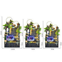 GLigeT Outdoor Water Fountain Large Rockery Water Fountain Decoration, Living Room Fish Tank Circulating Water Wheel Landscaping, Office Water Feature Decoration Outdoor Fountain (Size : M), Medium