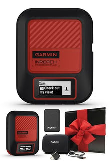 PlayBetter Garmin inReach Messenger Plus SOS Satellite Communicator +Gift Box Bundle