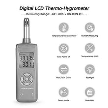 MVUYO Temperature Instruments Digital Thermometer Hygrometer Humidity & Temperature Sensor Pyrometer Psychrometer