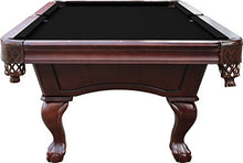 Playcraft Charles River 8' Espresso Slate Pool Table with Leather Drop Pockets