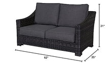Teva Furniture Bora Bora Two-Tone Wicker Rattan Loveseat Grey