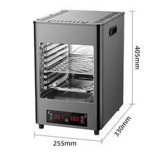 Electric Steak Grill, 1700W Portable Indoor Stainless Countertop Oven, Time Temperature Adjustable, Heats Up To 200-1450℉ Degrees, for BBQ, Grill, Toast, Broil Chicken, Beef, Pork & Vegetables