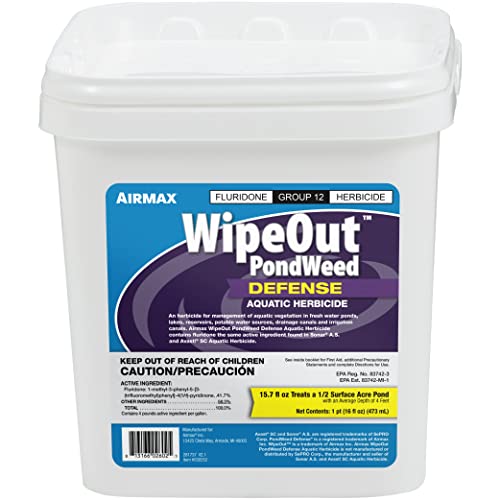 Airmax Wipeout Pond Weed Defense Herbicide & Aquatic Weed Control, 16 Ounce