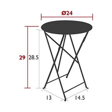 Fermob Bistro 24" Round Table - Deep Blue