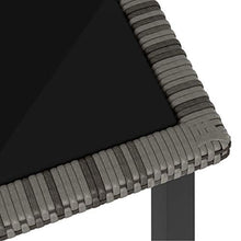 QINXIXINAIXI Garden Dining Table Grey Bistro Table Coffee Tables for Backyard Garden
