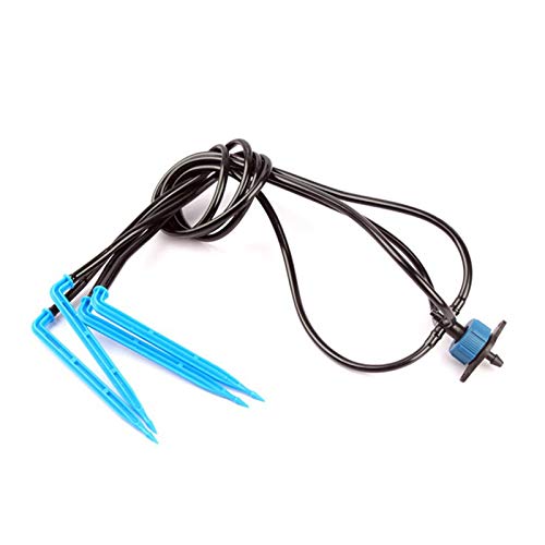 Xiaochen Lawn Irrigation Garden Watering 50 cm Hose 4 Curved Blue Arrow Drip Irrigation Emitter Kit Bonsai Flower Plant Drip Irrigation Dripper Water Saving (Color : 200PCS)