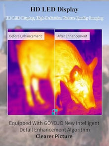 GOYOJO Night Vision Monocular Thermal Imager with Laser Range 640x512 for Hunting and Surveillance C19L Laser Ranging