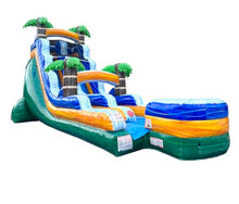 TentandTable 18FT Commercial Inflatable Water Slide & Blower Tropical Green