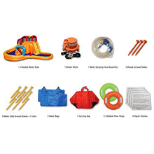 BANZAI Kids Inflatable Lazy River Adventure Water Park & Battle Bop Combo Multi