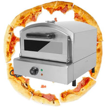 12" Outdoor Gas Pizza Oven - Pull-out Handle & Temperature Detector, Portable Stainless Steel Pizza Oven for Grill, Backyard and Camping,110V