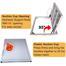 WAHHWF Invisible Flush Mount Floor Hatch, Customizable Recessed Basement Door for Discreet Cellar/Crawl Space Access for Home Renovation(50x30 inch)