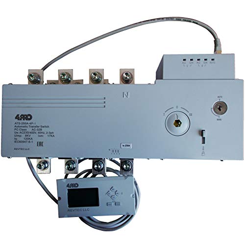 4PRO ATS-250A-4P-i Automatic Transfer Switch, 250A, 230/400V, 50Hz, 60Hz