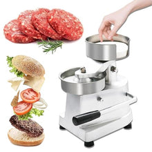 DLYZAYE Commercial Burger Patty Maker 4inch 5inch 6inch,Manual Burger Press Machine, Grill Burger Press Tool for Large Stuffed Burgers, (5 Inch)(6 Inch)
