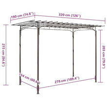 Weather Proof Steel Garden Arbor Pavilion with Seating Area for Roses and Climbing Plants Support, Stable Rose Arch