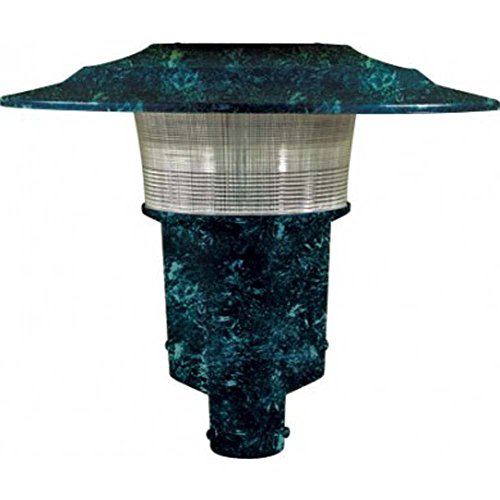 Dabmar Lighting GM653-100-VG Powder Coated Cast Aluminum Architectural Post Top Light Fixture, Verde Green Finish