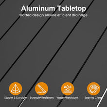 RoyalCraft 122" Expandable Aluminum Patio Outdoor Dining Table
